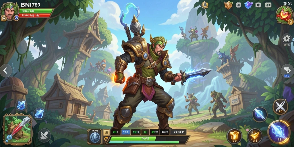Tangkapan layar BNI789 menampilkan aksi pertarungan seru dalam dunia RPG.
