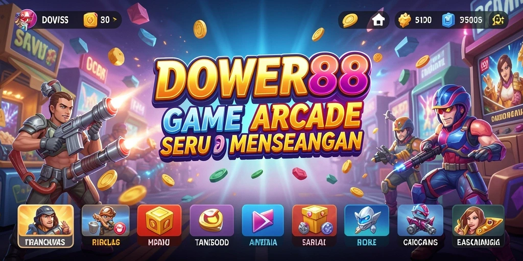 Screenshot gameplay DOWER88 yang menunjukkan aksi seru dalam permainan arcade.