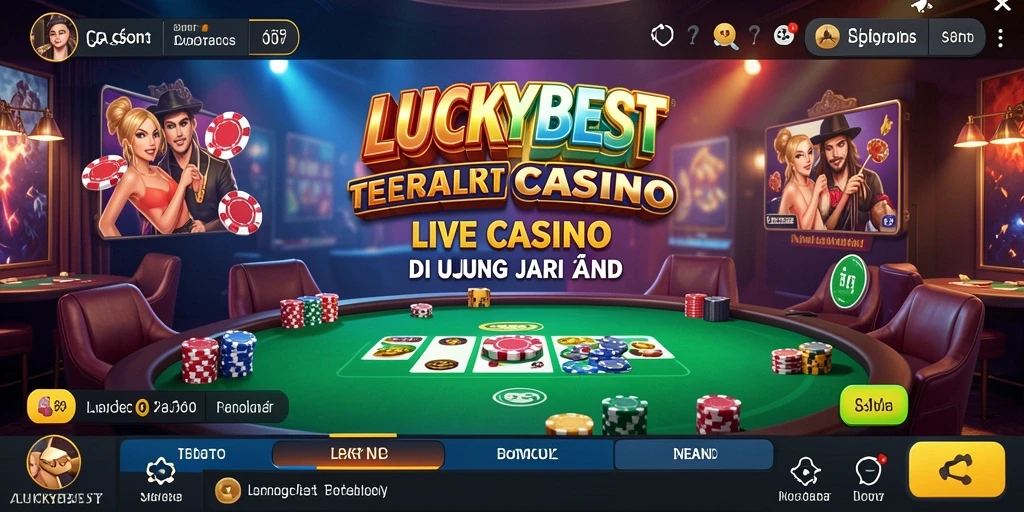 Tampilan gameplay Live Casino yang menarik dan interaktif di LUCKYBEST.
