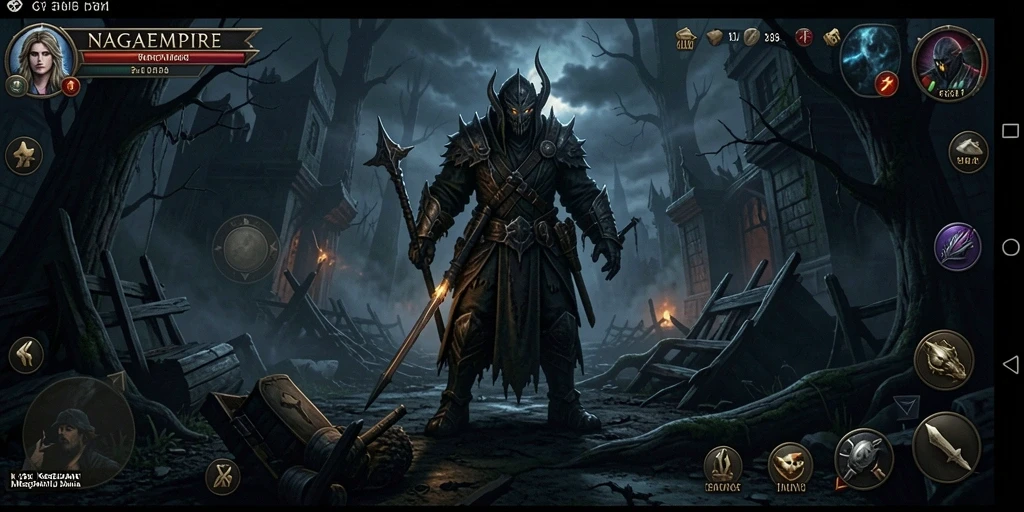 Gameplay NAGAEMPIRE yang menyeramkan dan mendebarkan.