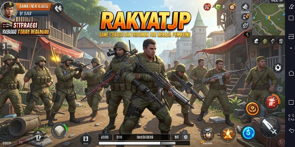Screenshot utama RAKYATJP menunjukkan aksi strategi yang mendebarkan.