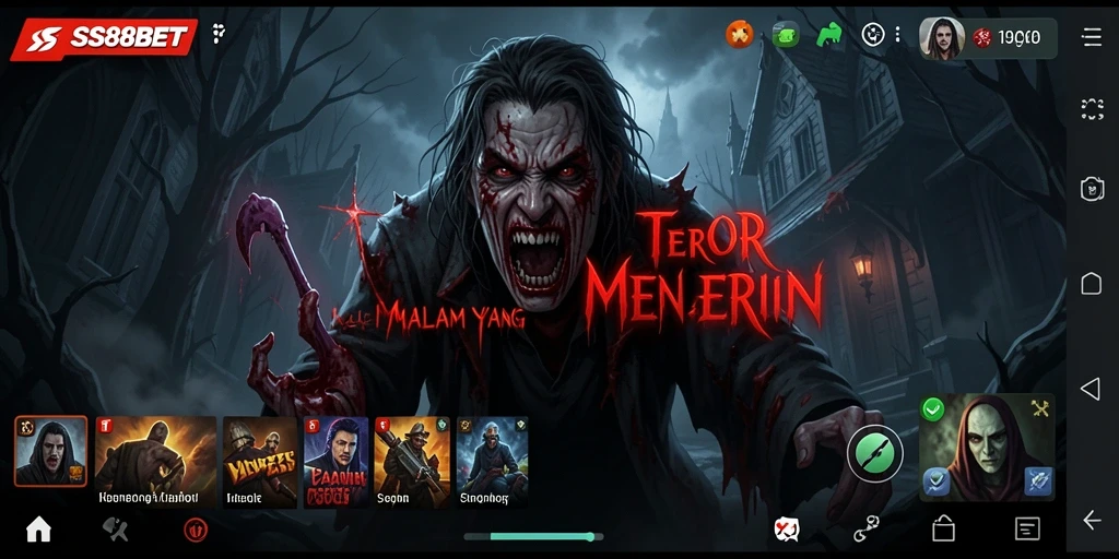 Screenshot gameplay mencekam dari SS88BET.